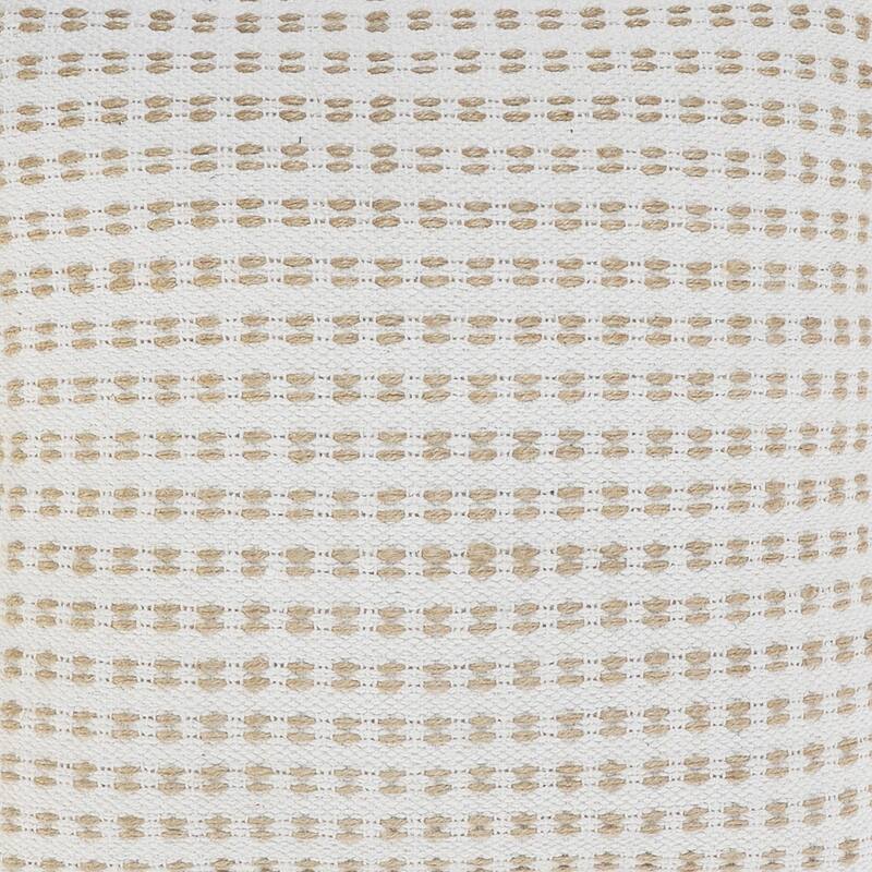 Sevita Reed Natural/White Striped Cotton Throw Pillow, Set of 2