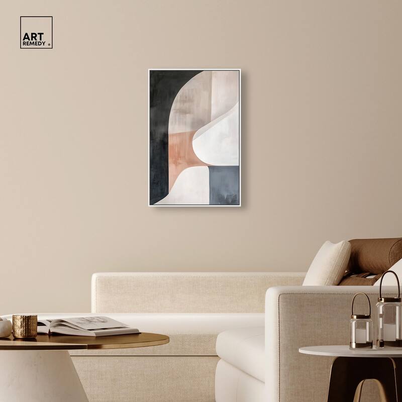 Curved Contour II Canvas by Art Remedy
