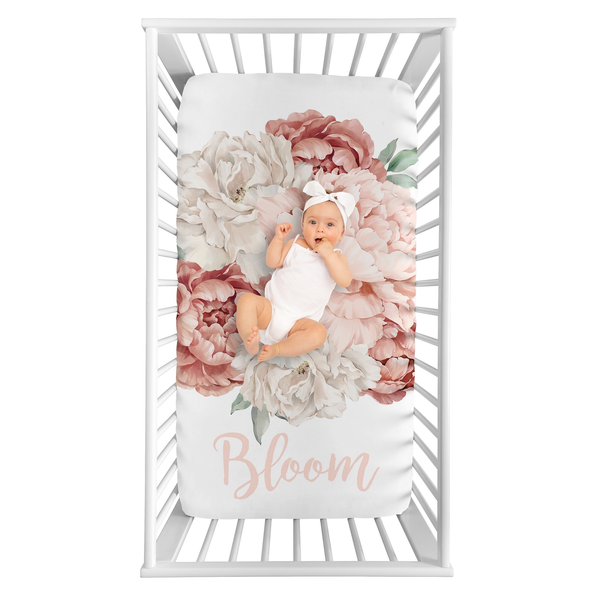 Crib store sheet floral