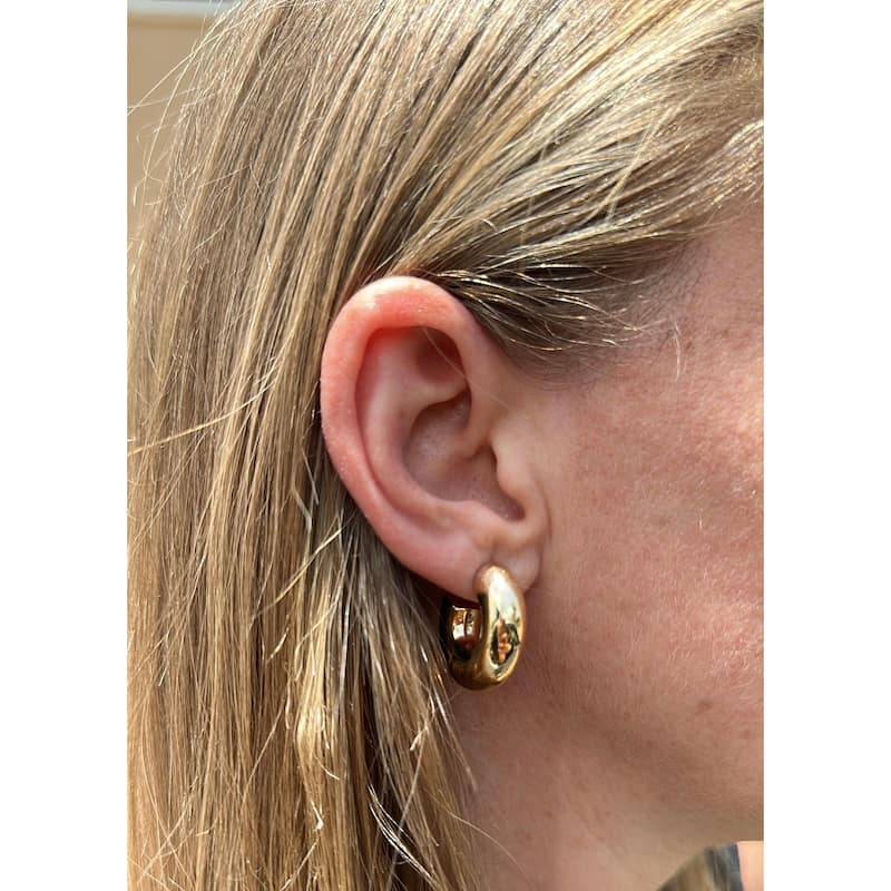 SHYMI Medium Donut Hoops - Gold