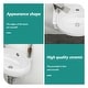 preview thumbnail 6 of 6, 16 in. x 11 in. White Ceramic Oval Wall Mount Bathroom Sink with Single Faucet Hole (Right Faucet Hole) - 16x11 inch