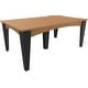 preview thumbnail 24 of 29, Poly Lumber Island Dining Table 44" x 72" - Cedar & Black