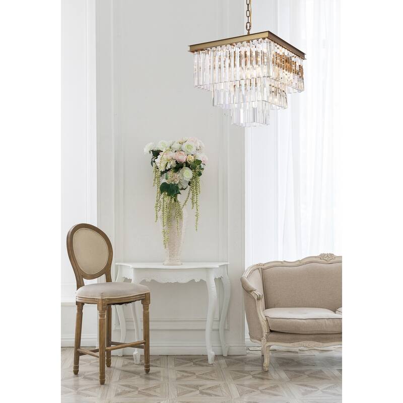 Elegant Lighting 1201S22 Sydney 13 Light 22" Wide Crystal Waterfall