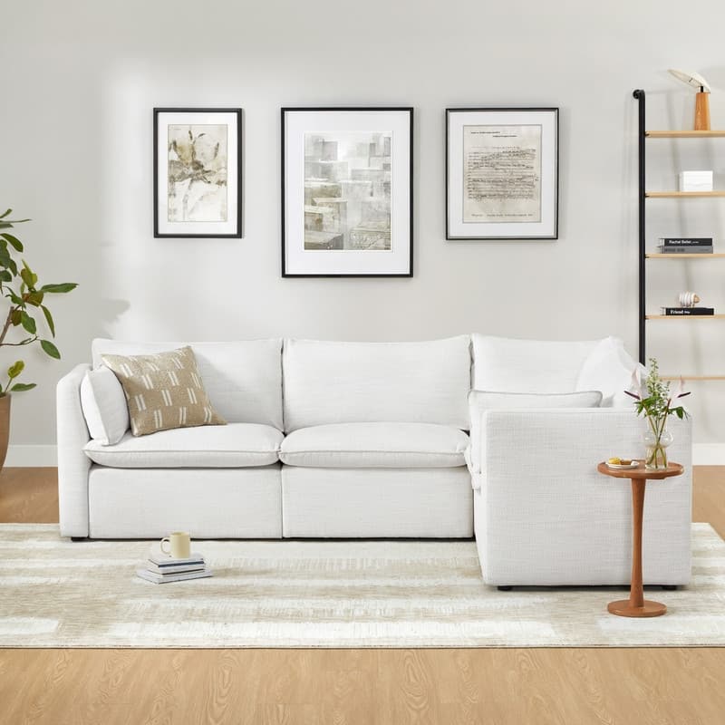 Cypress 107"W L-shape Power Reclining Sectional Sofa Couch