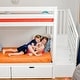 preview thumbnail 18 of 20, Max and Lily Twin over Twin Staircase Bunk Bed with Storage Drawers