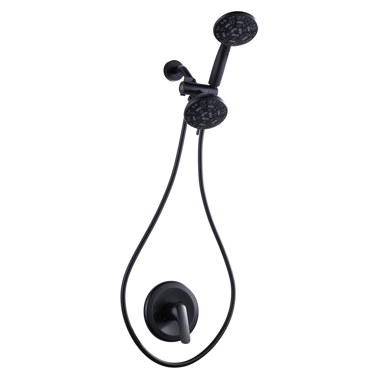 WOWOW Single Handle 7-Spray Shower Faucet with Handheld Shower