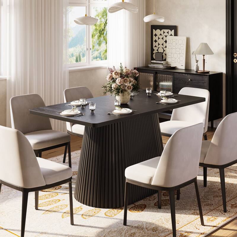 59'' Modern Rectangular Dining Table for 6