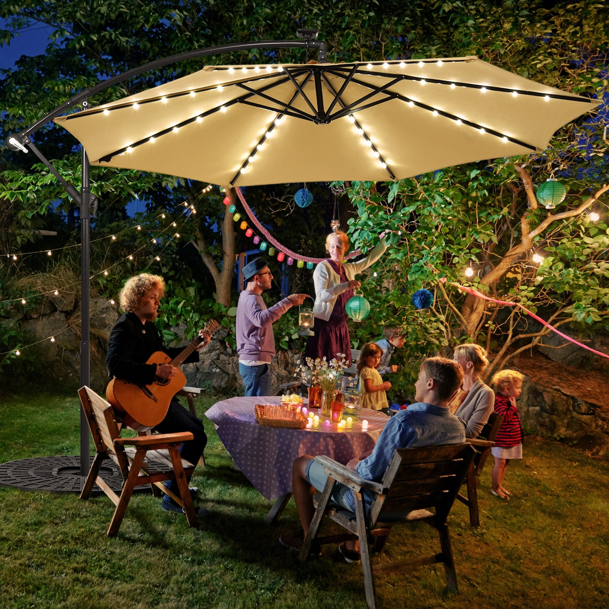 best 10ft patio umbrella Choice Products Outdoor Umbrella, Outdoor Table Umbrella, Yard Umbrella, Market with 6 Sturdy Ribs, Push Button, Tilt and Crank duty frame with six steel ribs The 3 Best Patio Umbrellas