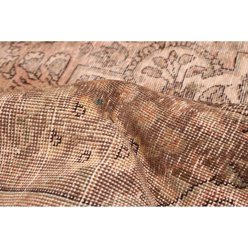 ECARPETGALLERY Hand-knotted Antalya Vintage Brown Wool Rug - 9'0 x 11'11