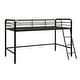 preview thumbnail 12 of 14, Avenue Greene Avery Junior Twin Metal Loft Bed Black - Twin