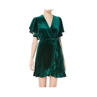 bb dakota velvet wrap dress