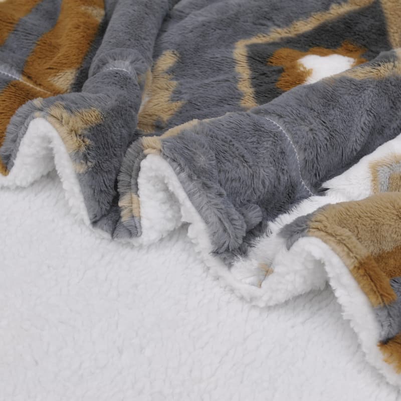 Southwest faux fur comforter