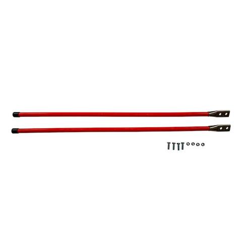 Buyers Products Bolt On Snow Plow Bumper Marker Sight Guides w/ Hardware, Orange - 1