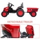preview thumbnail 4 of 17, 12V Electric Ride-On Tractor for Kids with Trailer, Remote Control, Music, LED Lights, Battery Powered Toy Vehicle