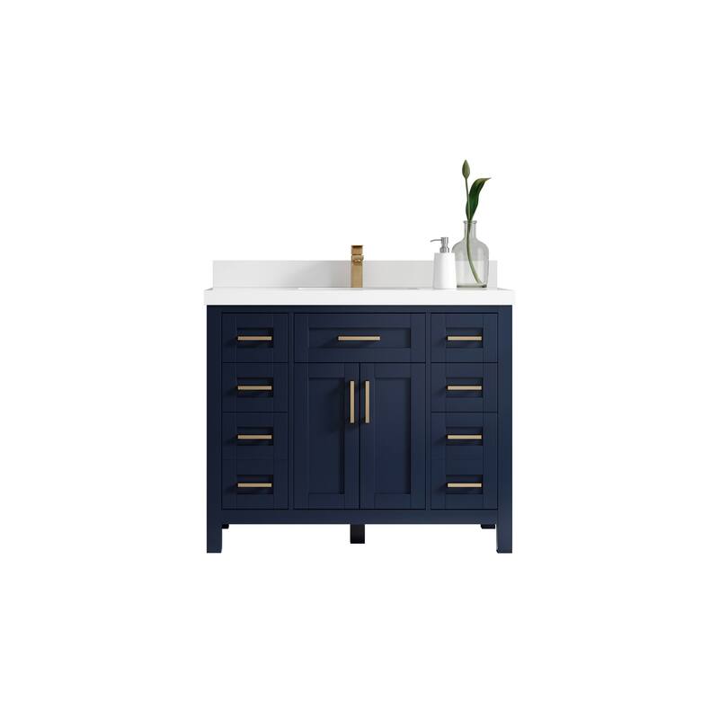 Willow Collections 42 in. W x 22 in. D Cambridge Single Sink Bathroom Vanity with Countertop
