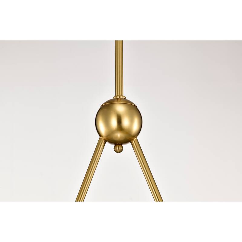 Gethra Split Sphere Brass and Frosted Glass Pendant Ceiling Lamp 2-Light Down Rod