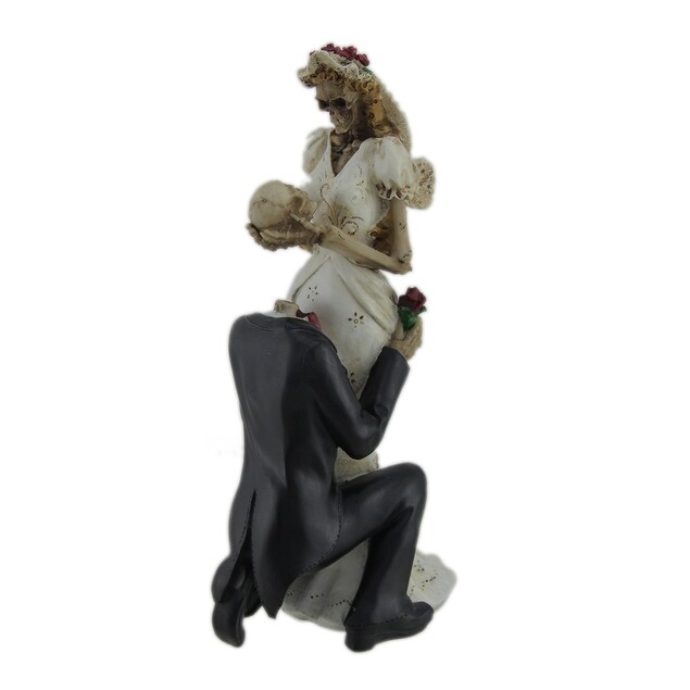 Shop Skeleton Bride And Groom Wedding Couple Statue Cake Topper