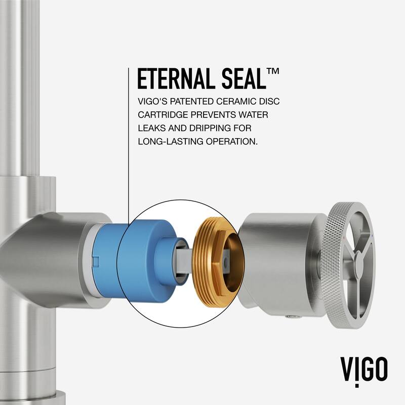 Vigo VG02040 Cass 1.8 GPM 14" H Single Handle Single Hole Bar Faucet