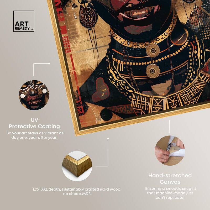 In Golden Accents Canvas by Art Remedy