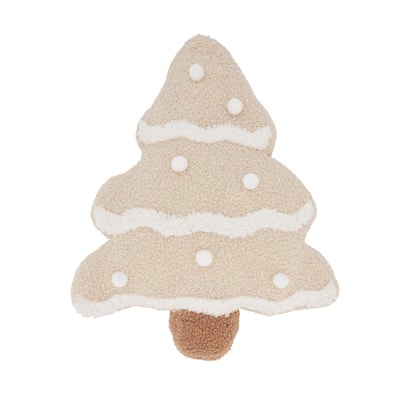 Festive Fir Christmas Tree Poly Filled Throw Pillow
