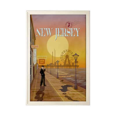 New Jersey Go (XL) Framed Art Print