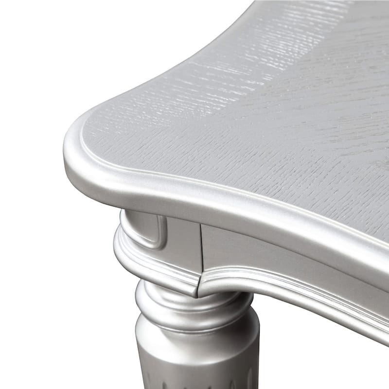 Furniture of America Seabliss Glam 84-inch Solid Wood Dining Table