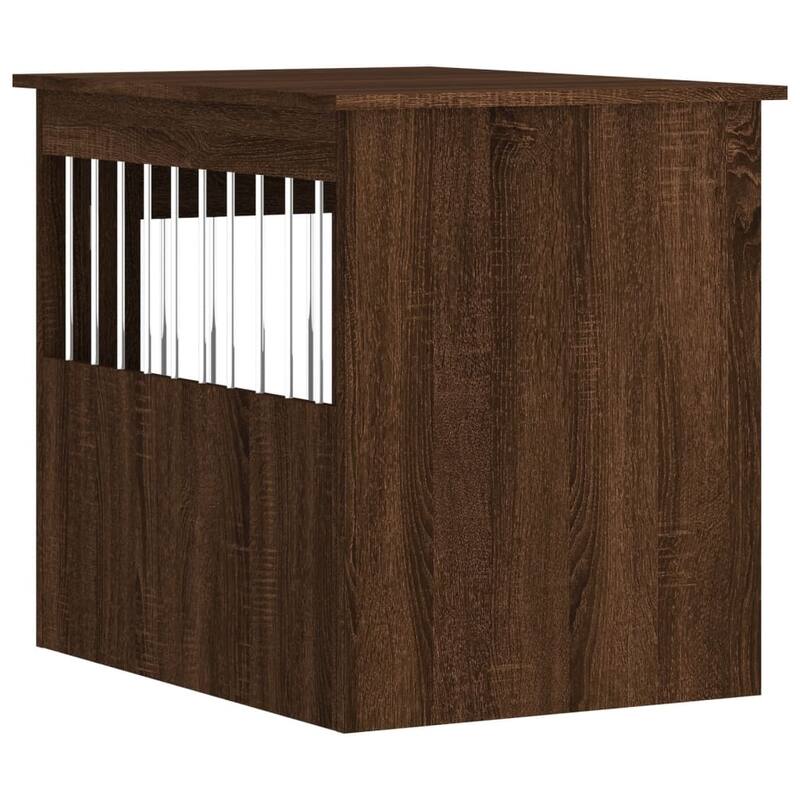 vidaXL Dog Crate with Door Doghouse Puppy Kennel Peg Cage Engineered Wood