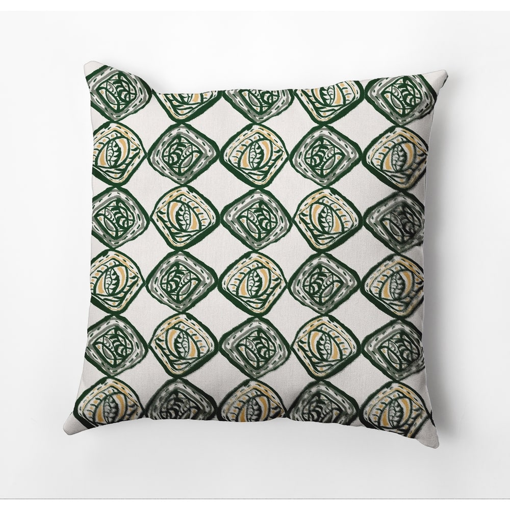 Cowry Check II Throw Pillow