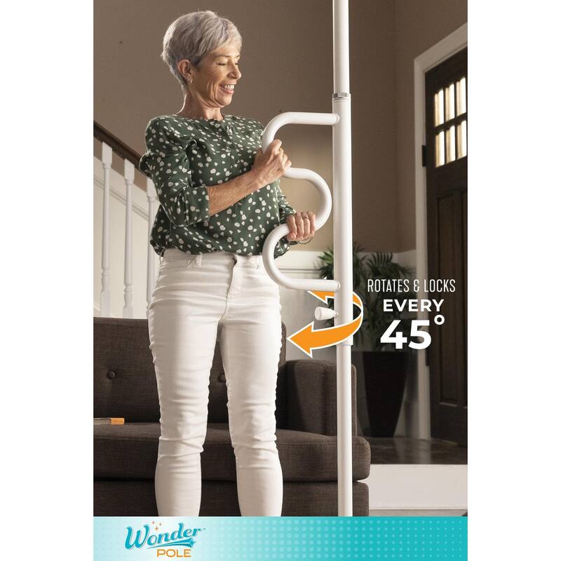 Stander Wonder Tension Mounted Transfer Pole with Rotating Grab Bar
