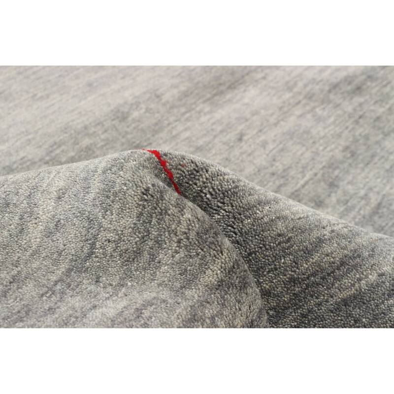 ECARPETGALLERY Hand Loomed Kashkuli Gabbeh Grey Wool Rug - 5'1 x 7'10