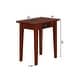 preview thumbnail 6 of 5, AFI Shaker Chair Side Table with Built-in Charger in Walnut