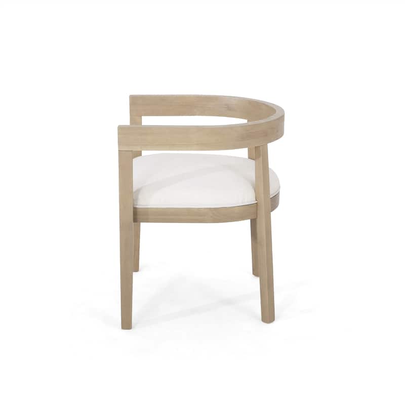 Ladieu Fabric and Wood Tub Dining Chairs （Set of 2）by Christopher Knight Home