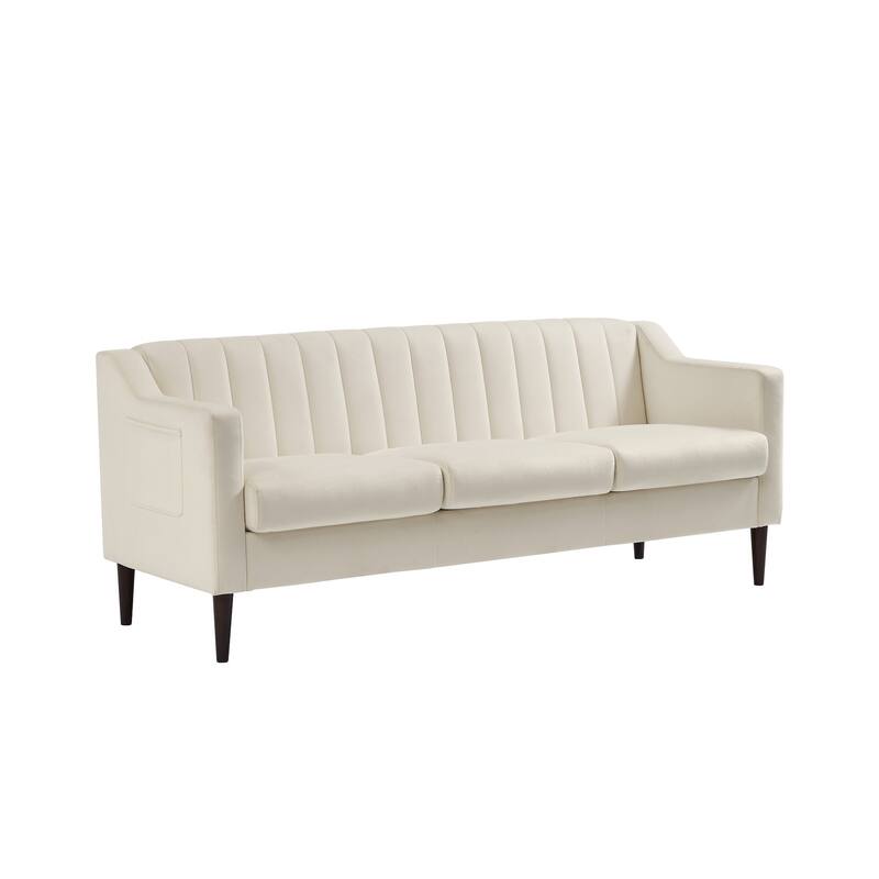 Chesterfield sofa couch,Upholstered sofa with Velvet Fabric and Wooden Frame for Living Room/Bed Room/Office Green