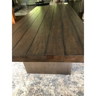 blake reclaimed wood and concrete dining table