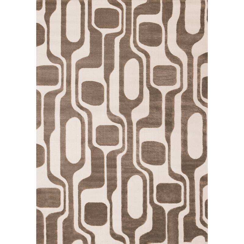 Leonardo Grey Modern Abstract Area Rug
