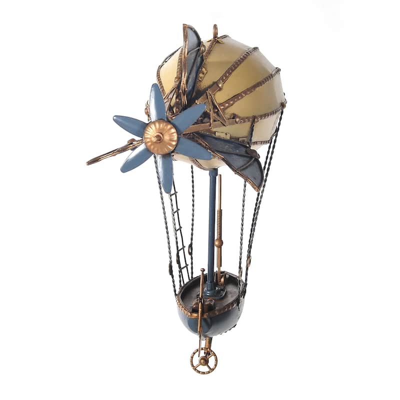 HomeRoots Steampunk Airship Metal Model - 10' X '4.5' X '14
