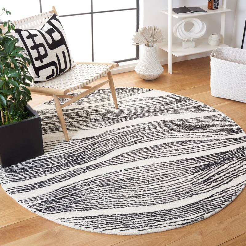 SAFAVIEH Handmade Metro Fetnete Modern Abstract Wool Rug