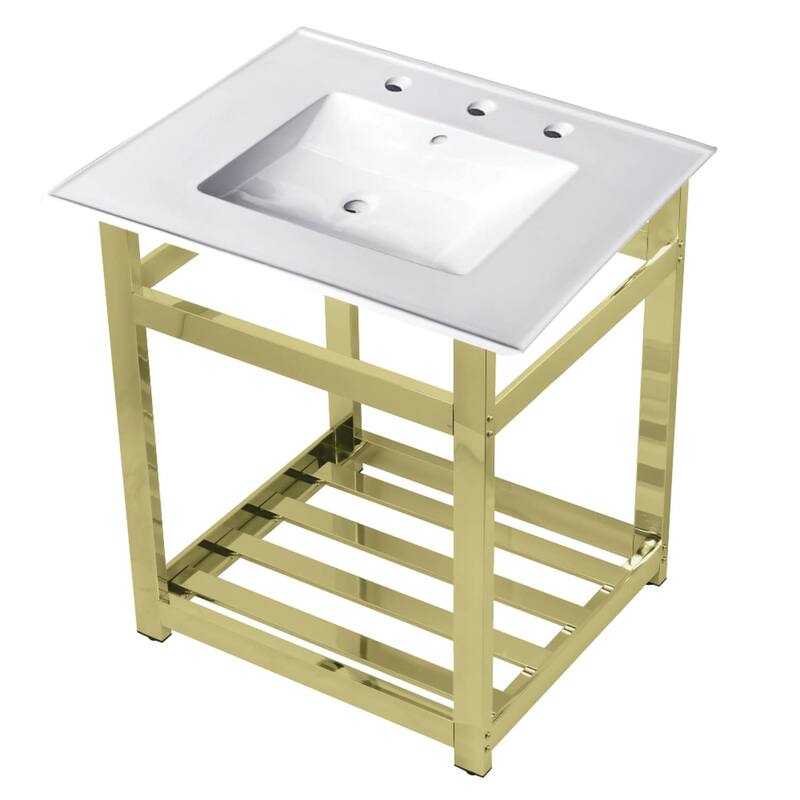Kingston Brass 25" Wide Ceramic Console Sink