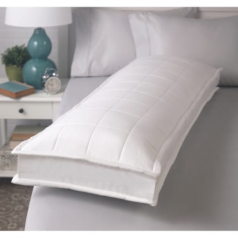 300 Thread Count Turtle Top Body Pillow by Cozy Classics - White