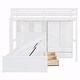 preview thumbnail 5 of 23, Twin Bunk Bed with Lift & Storage - Clothing Organizer, Spacious Drawers, Shelving - Ideal for Kids & Teens