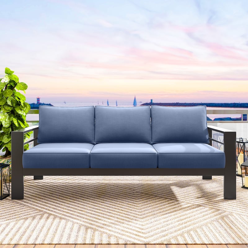 Royalcraft Aluminum Patio Sofa - Blue