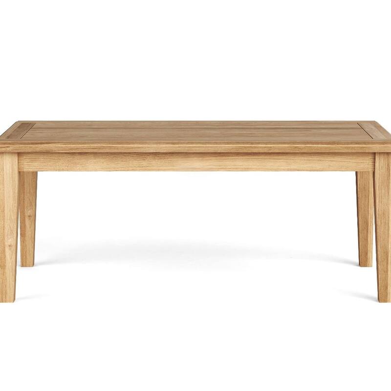 HomeRoots 47" Natural Solid Wood Outdoor Coffee Table