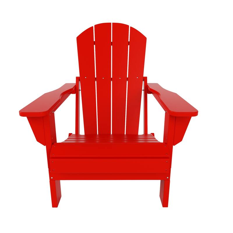 POLYTRENDS Laguna Folding Poly Eco-Friendly All Weather Outdoor Adirondack Chair
