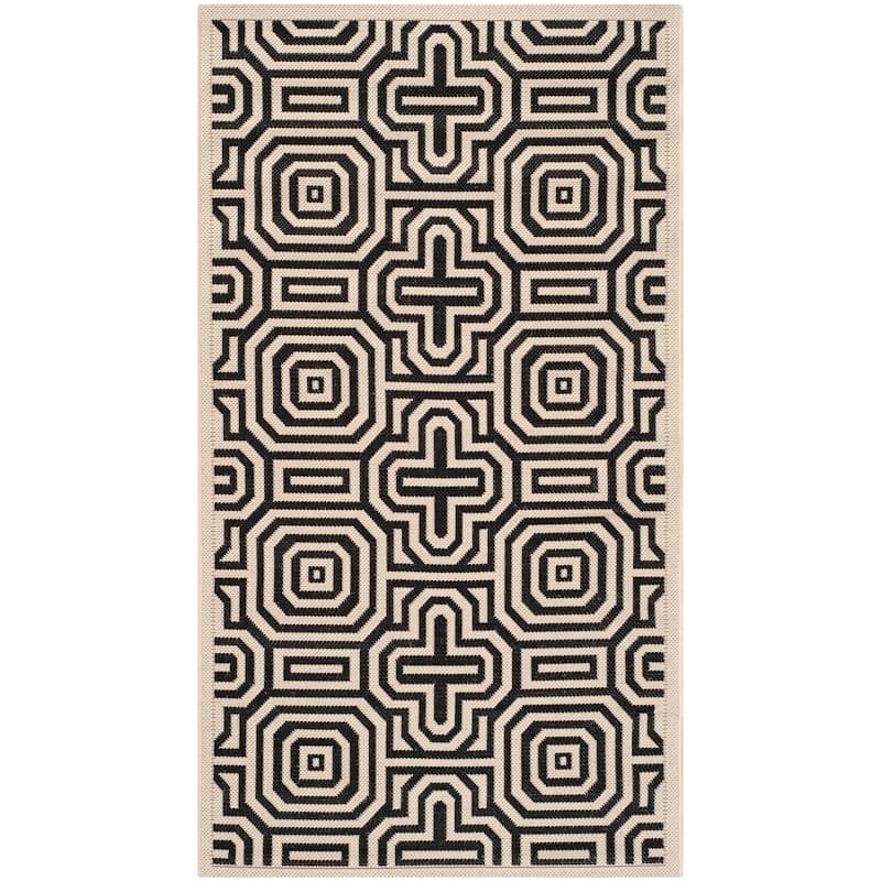 SAFAVIEH Courtyard Billye Indoor/ Outdoor Waterproof Patio Backyard Rug