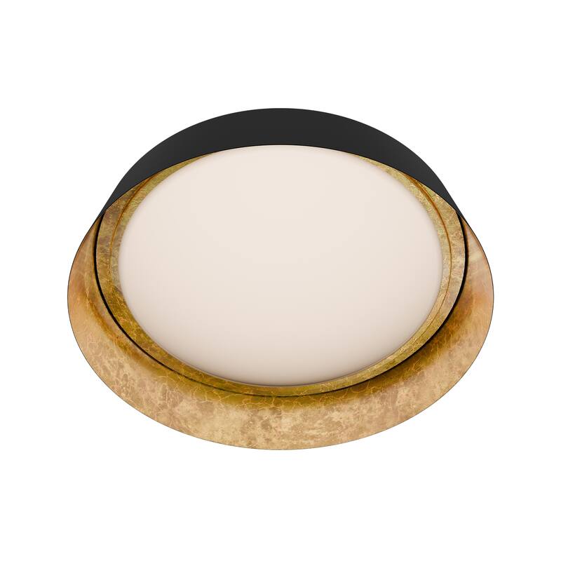 Gilt 18in LED Flush Mount 3000K in Bronze Gold Leaf - Bronze Gold Leaf - 22