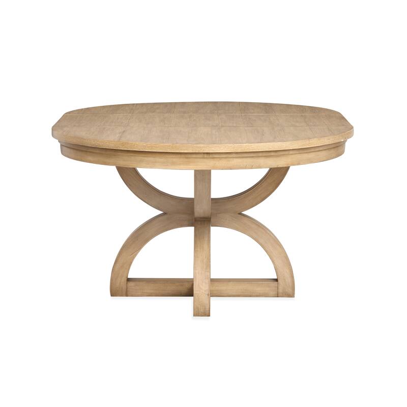 Magnussen Home Coventry Honey Maple Extendable 48" Round Dining Table - 48''W x 48''D x 30''H