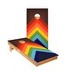 preview thumbnail 1 of 3, Rainbow-Chevrons Cornhole Boards NO Bags - Add Board Lights
