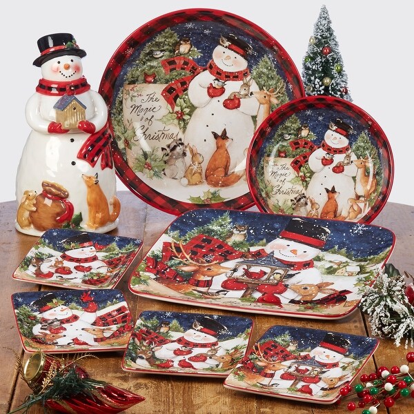 Snowman salad plates on sale