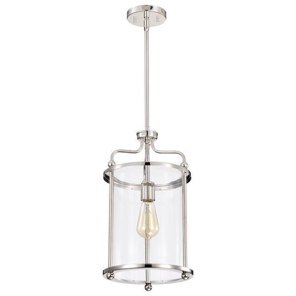 Sydney 1-Light Polished Chrome Clear Glass Pendant – Globe Electric Sydney 1-Light Polished Chrome Clear Glass Pendant – Globe Electric