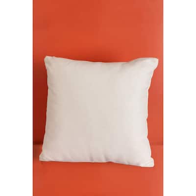 Fursat Ivory Throw Pillow with Insert, 18X18